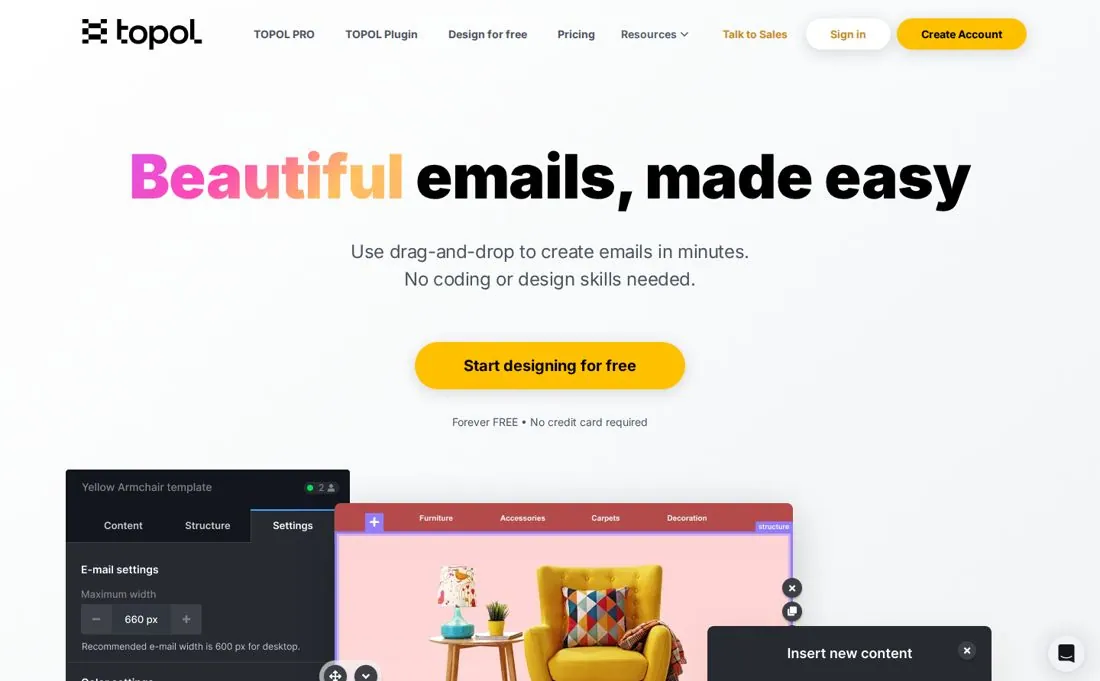 Topol.io homepage screenshot